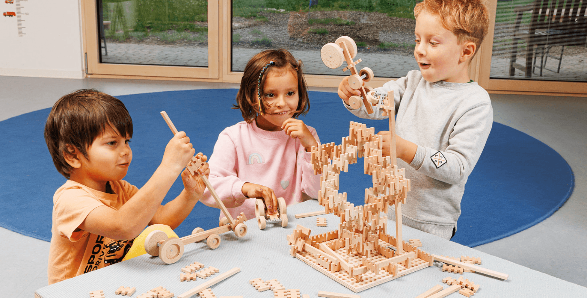 Comblo Holzelemente zum Bauen von Modellen